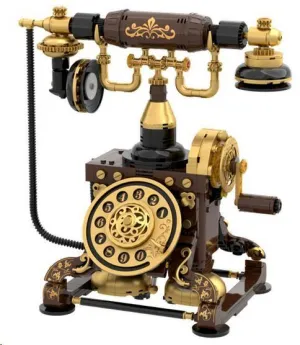 RETRO PHONE SET CONSTRUCCION 26 CM RETRO SERIES