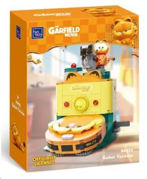 GARFIELD THE MOVIE FANTASTIC MACHINES SERIES SET CONSTRUCCION ROBOT ASPIRADOR 16,5 CM