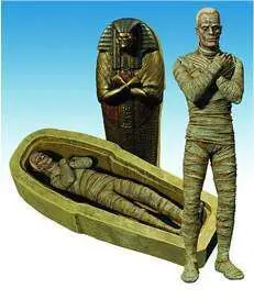 UNIVERSAL MONSTERS FIG 18CM SERIE 1 - LA MOMIA DLX EN SARCOFAGO            