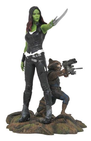GUARDIANES DE LA GALAXIA 2 DIORAMA GAMORA & ROCKET RACCOON MARVEL GALLERY  