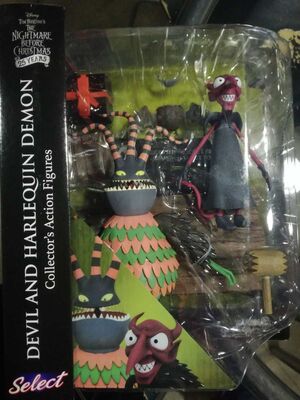 PESADILLA ANTES DE NAVIDAD PACK 2 FIGURAS DEVIL & HARLEQUIN DEMON SERIE 6  