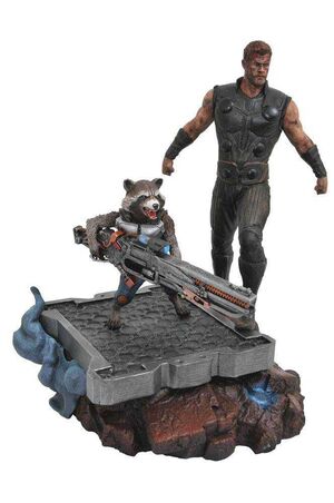 LOS VENGADORES INFINITY WAR ESTATUA 30 CM THOR & ROCKET RACCOON PREMIER C. 