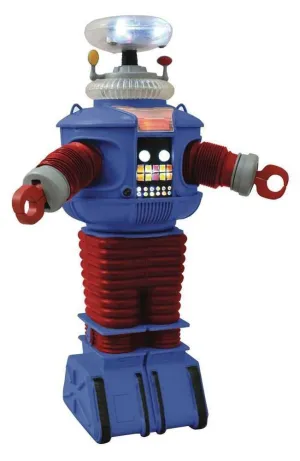LOST IN SPACE FIGURA 25CM RETRO ROBOT B9 ELECTRONICO CON LUZ Y SONIDO      
