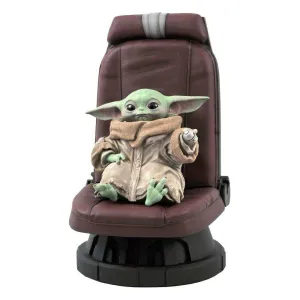 STAR WARS THE MANDALORIAN ESTATUA PREMIER COLLECTION 1/2 THE CHILD IN CHAIR