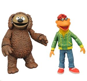 THE MUPPETS SET FIGURA SCOOTER Y ROWLF