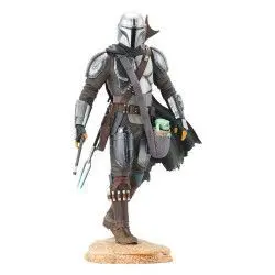 STAR WARS ESTATUA RESINA 25 CM THE MANDALORIAN WITH THE CHILD PREMIER COLLECTION 1/7 SCALE