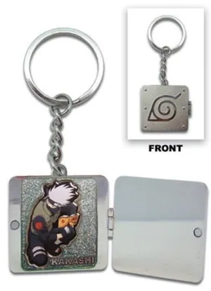 NARUTO LLAVERO METAL CAJITA IMAGEN KAKASHI                                 