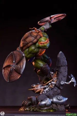TORTUGAS NINJA ESTATUA 1/3 MICHELANGELO 67 CM