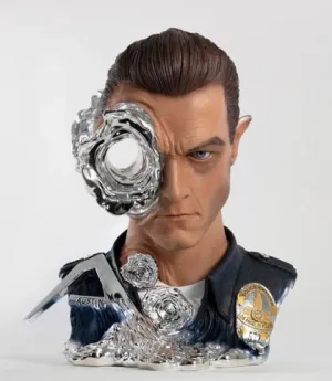TERMINATOR REPLIK 1/1 T-1000 ART MASK PAINTED STANDARD VERSION 44 CM