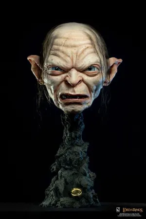 EL SEÑOR DE LOS ANILLOS RÉPLICA ESCALA 1/1 MÁSCARA ARTÍSTICA GOLLUM 47 CM