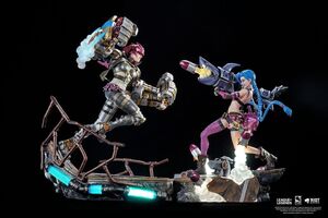 LEAGUE OF LEGENDS PACK DE 2 ESTATUAS 1/6 VI & JINX