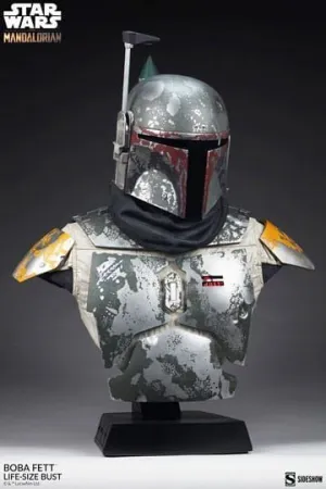 STAR WARS THE MANDALORIAN BUSTO TAMAÑO REAL BOBA FETT 81 CM