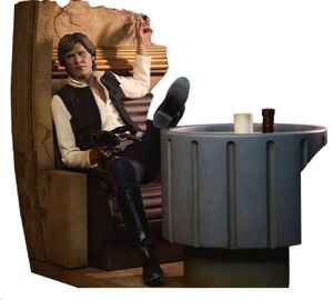 STAR WARS EPISODIO IV MIXED MEDIA ESTATUA PREMIUM FORMAT HAN SOLO: SORRY ABOUT THE MESS 32 CM
