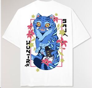 MADE IN JAPAN CAMISETA KPDH BLANCA HOJAK-DO TIGER T - XL