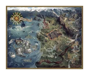 THE WITCHER 3 PUZZLE WILD HUNT NORTHERN REALMS MAP                         