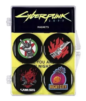 CYBERPUNK 2077 SET 4 IMANES                                                