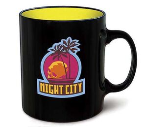 CYBERPUNK 2077 TAZA EMBLEMA NIGHT CITY                                     