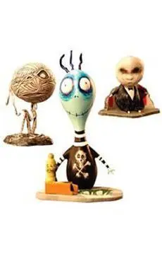 TIM BURTON.S TRAGIC TOYS - TOXY BOY SET 3 FIG                              