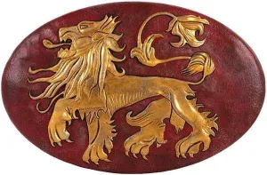 JUEGO DE TRONOS PLACA PARED 24,5 CM LANNISTER EMBLEMA CASA                 