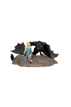 JUEGO DE TRONOS ESTATUA 35 X 45 CM DAENERYS Y DROGON                       