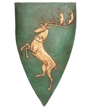 JUEGO DE TRONOS PLACA PARED 24,5 CM RENLY BARATHEON EMBLEMA CASA           