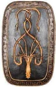 JUEGO DE TRONOS PLACA PARED 24,5 CM GREYJOY EMBLEMA CASA                   