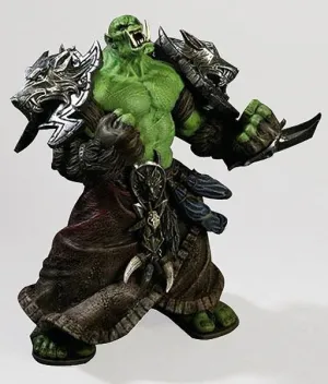 WORLD OF WARCRAFT SERIE 1 FIG 18CM ORC SHAMAN (REHGAR EARTHFURY)           