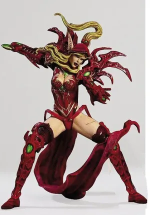 WORLD OF WARCRAFT SERIE 1 FIG 18CM BLOOD ELF ROGUE (VALEERA SANGUINAR)     