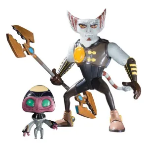 RATCHET & CLANK SERIE 2 SET 2 FIGURAS AZIMUTH + ORVUS                      