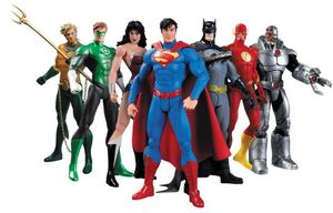 JUSTICE LEAGUE WE CAN BE HEROES BOX SET 7 FIGURAS 17CM                     