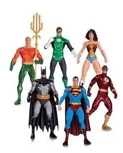 LIGA DE LA JUSTICIA DE ALEX ROSS PACK DE 6 FIGURAS 18 CM UNIVERSO DC       
