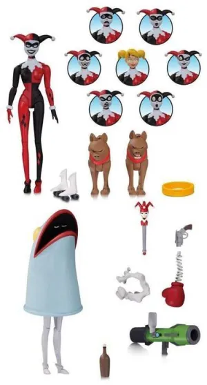 BATMAN THE ANIMATED SERIES PACK + FIG 15 CM HARLEY QUINN EXPRESIONES       