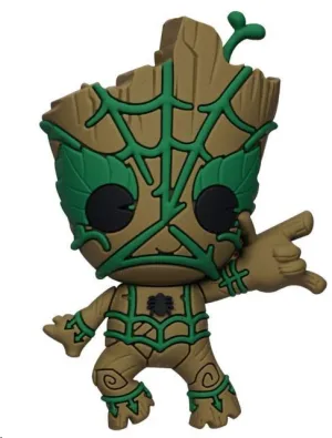 GUARDIANES DE LA GALAXIA IMÁN 3D GROOT COMO SPIDERMAN
