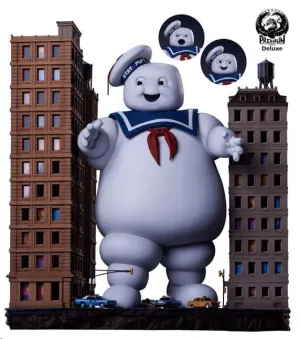 LOS CAZAFANTASMAS DIORAMA ESTATUILLA STAY PUFT HOMBRE MALVAVISCO EDICIÓN DELUXE 74 CM