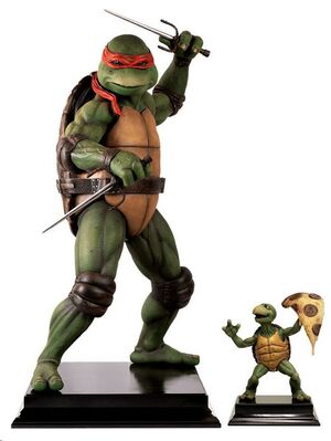 TORTUGAS NINJA ESTATUA 1/2 RAPHAEL DELUXE EDITION 86 CM
