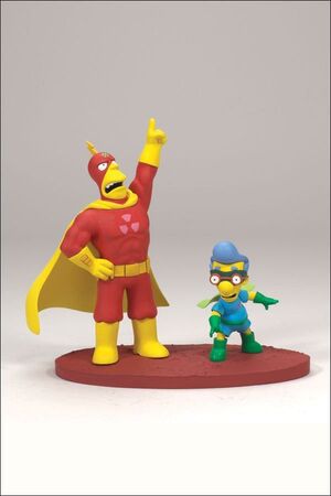 SIMPSONS FIG 18CM SERIE 2 - RADIOACTIVE MAN & FALLOUT BOY                  