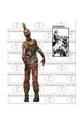 THE WALKING DEAD FIGURA 13 CM PUNK ROCK ZOMBIE SERIE 3                     