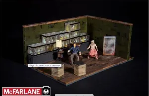 THE WALKING DEAD KIT DE CONSTRUCCION GOVERNOR ROOM SET DIORAMA             