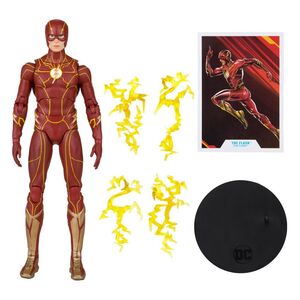 DC THE FLASH MOVIE FIGURA THE FLASH (SPEED FORCE VARIANT) (GOLD LABEL) 18 CM
