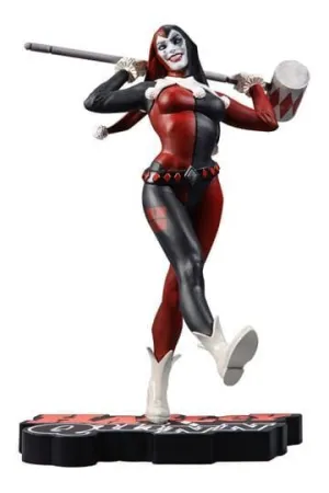 DC DIRECT ESTATUA RESINA 19 CM HARLEY QUINN ROJO,BLANCO Y NEGRO (HARLEY QUINN BY STJEPAN SEJIC)