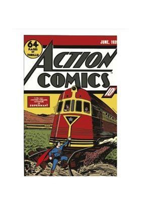 SUPERMAN COVER TREN ACTION COMIC LIENZO 50X70X3 CM DC COMICS               