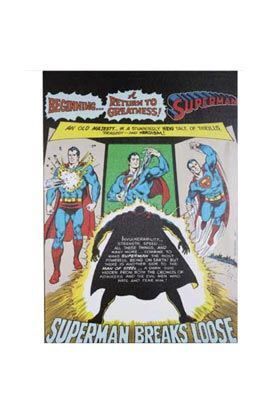 SUPERMAN ROMPE LIENZO 50X70X3 CM DC COMICS                                 