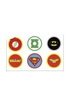 SUPERHEROES EMBLEMA SET 6 POSAVASOS SILICONA DC COMICS SUPERHEROES EMBLEMA SET 6 POSAVASOS SILICONA DC COMICS