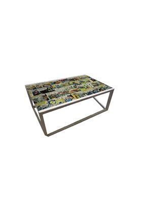 VIÑETAS COMIC MESA DE CENTRO RECTANGULAR DE HIERRO 126X66X10,5 CM DC COMICS