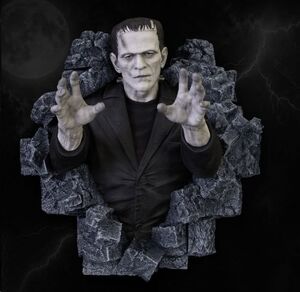 FRANKENSTEIN ESCULTURA DE PARED CLASSIC HORROR EDITION LIFESIZE 94 CM
