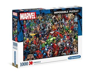 MARVEL 80TH ANNIVERSARY PUZZLE 1000 IMPOSSIBLE CHARACTERS                  