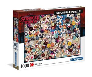 STRANGER THINGS PUZZLE 1000 PIEZAS IMPOSSIBLE BUTTONS                      