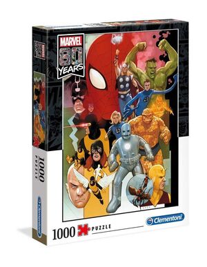 MARVEL 80TH ANNIVERSARY PUZZLE 1000 CHARACTERS                             