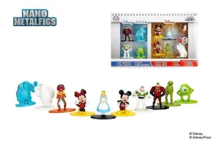 DISNEY PACK 10 FIGURAS 4 CM NANO METALFIGS DIE CAST WAVE 1                 