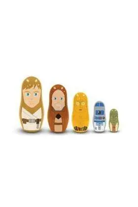 STAR WARS SET 5 MATRIOSKAS JEDI & DROIDS                                   